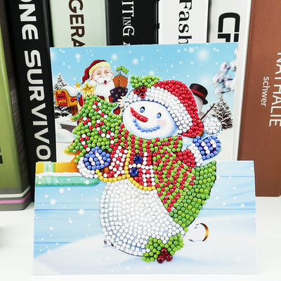 Tarjetas de Felicitación 5D con Pintura de Diamantes - Diseños Navideños y Cumpleaños Infantiles - Image 12