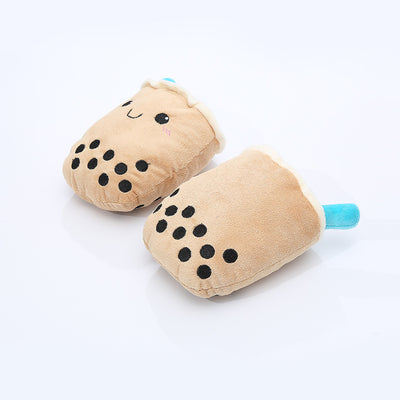 Juguete de Peluche para Perro Forma de Té con Leche Resistente a Mordidas - Image 5