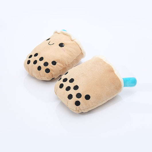 Juguete de Peluche para Perro Forma de Té con Leche Resistente a Mordidas - Image 5