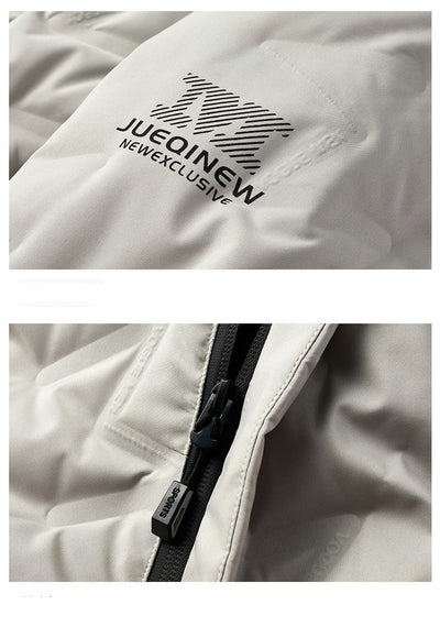 Chaqueta Acolchada con Capucha Estilo Coreano Slim Fit - Image 12