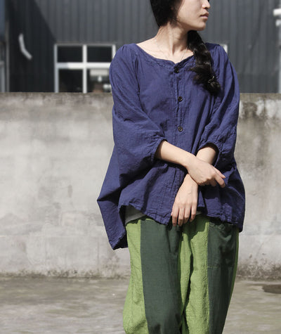 Cardigan de Lino con Mangas Murciélago para Mujer - Image 13