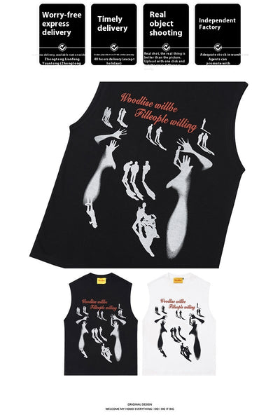Camiseta Sin Mangas Estampada para Hombre - Image 7