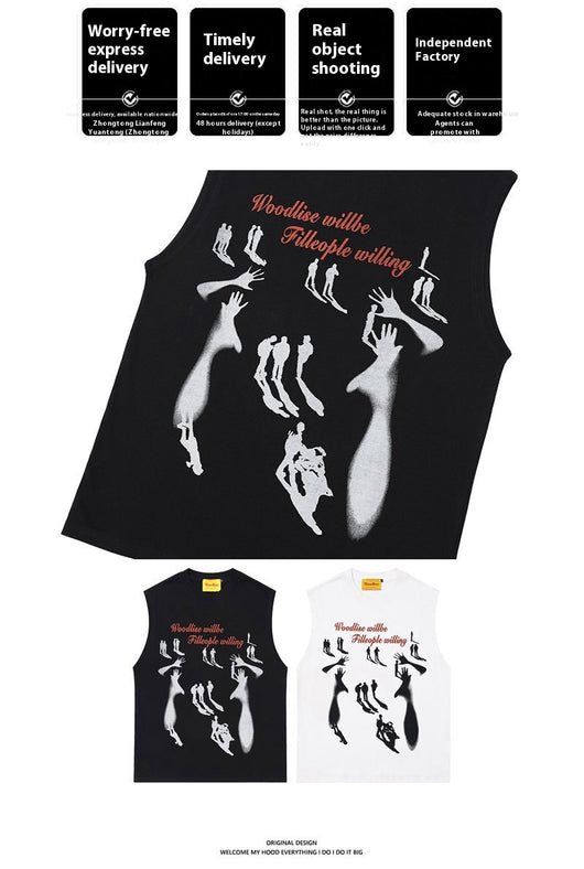 Camiseta Sin Mangas Estampada para Hombre - Image 7
