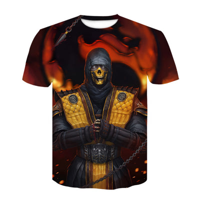 Playera Gamer Mortal Kombat Manga Corta para Hombre