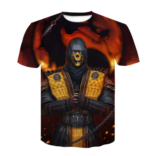Playera Gamer Mortal Kombat Manga Corta para Hombre