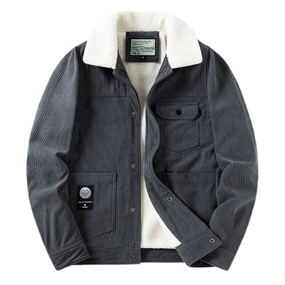 Abrigo de Pana para Hombre - Invierno Grueso y Cálido - Image 5