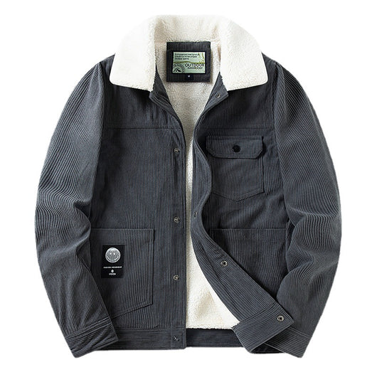 Abrigo de Pana para Hombre - Invierno Grueso y Cálido - Image 5