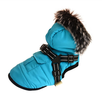 Chaleco de Algodón Acolchado Invierno con Cuello de Pelaje - Image 7