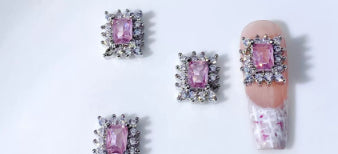 Accesorios de Nail Art en Circonita - Diseños Arco, Corazón, Luna e Irregular - Image 17