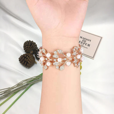 Pulsera Inteligente Pearl Diamond con Correa de Hoja - Image 4