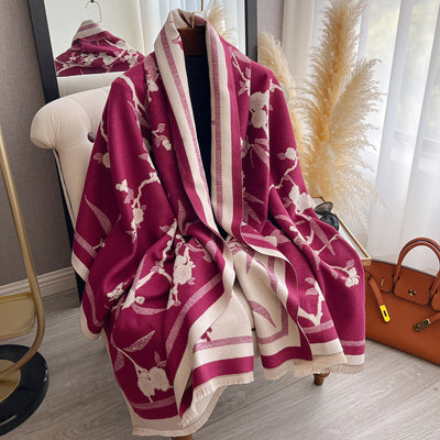 Bufanda Floral de Invierno Premium - Elegancia para la Temporada Fría - Image 15