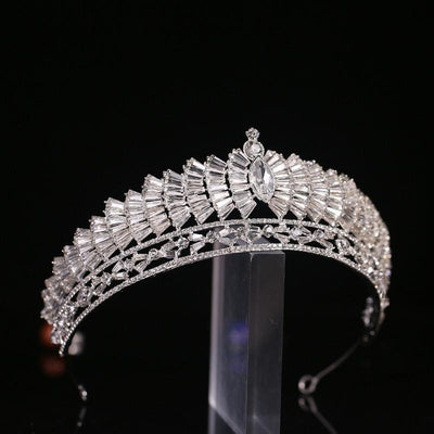 Corona Nupcial de Aleación con Cristales Estilo Japonés y Coreano - Image 5