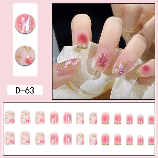 Parches de Uñas Camellia Smudge - Diseño Elegante - Image 9