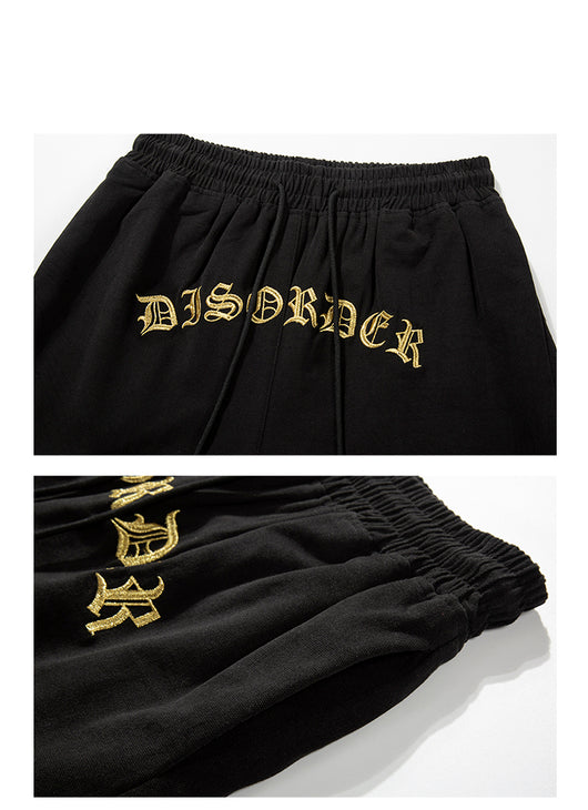 Shorts Militares de Lona Pesada con Bordado Dorado Floral - Image 16
