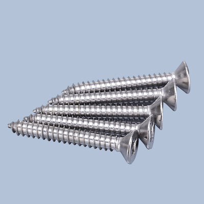Tornillos Autorroscantes de Acero Inoxidable 304 Cabeza Plana Cruciforme - Image 3
