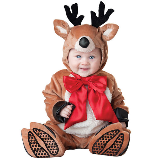 Enterizo Navideño para Bebé con Diseño de Alce y Muñeco de Nieve - Image 4