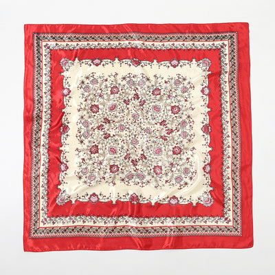 Pañuelo de Seda Artificial Estampado 90cm - Accesorio Versátil para Cualquier Ocasión - Image 6