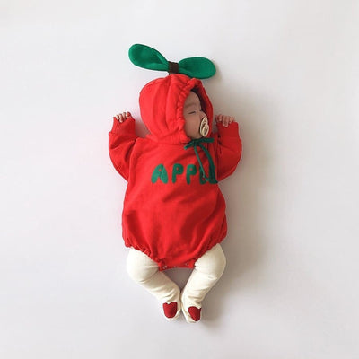 Pijama Enterizo Bebé con Capucha y Forro Grueso - Diseño Frutal - Image 19