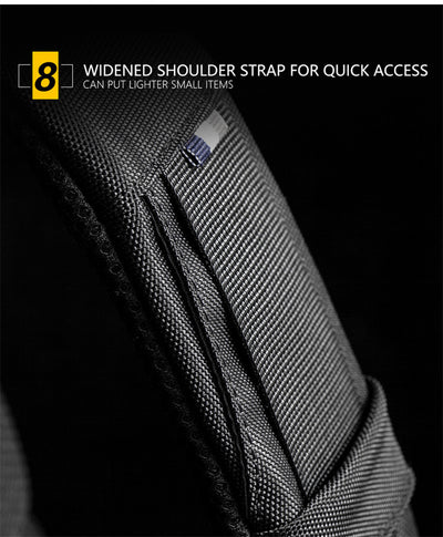 Bolsa Cruzada Antirrobo para Hombre - Mochila Mensajero de Seguridad - Image 20
