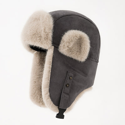 Gorro Térmico con Orejeras de Gamuza para Invierno