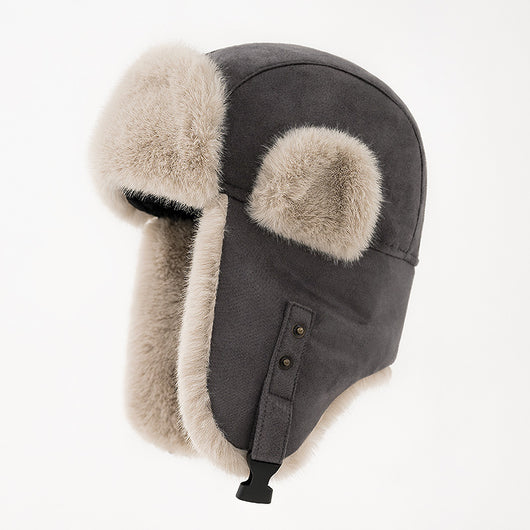Gorro Térmico con Orejeras de Gamuza para Invierno