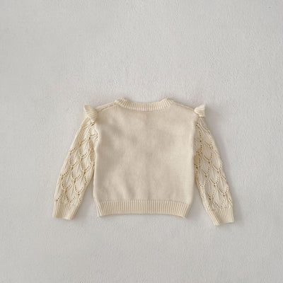 Chaqueta Tejida Hueca Hecha a Mano para Bebés y Niños - Image 16