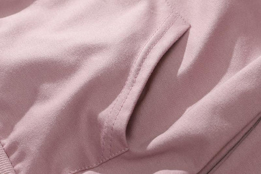 Abrigo Sudadera con Capucha y Manga Larga en Colores Lisos - Image 2