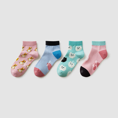 Calcetines Deportivos de Algodón con Diseño Gato y Perro - Image 13