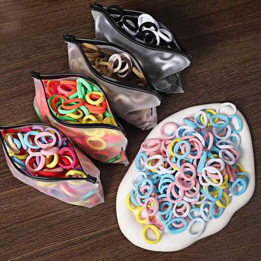 Set de 100 Bandas Elásticas Infantiles sin Tirones - Colores Pastel Suave