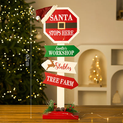 Adorno Navideño Casita de Madera con Buzón Decorativo - Image 10
