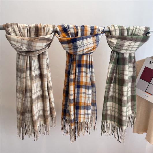 Bufanda Larga de Cachemira Fina para Otoño e Invierno Unisex - Image 16