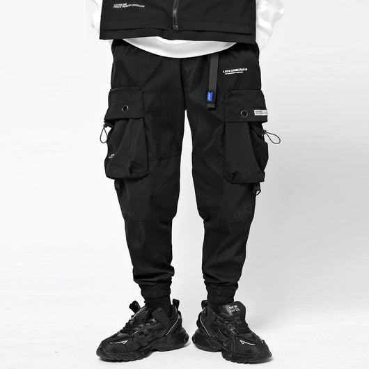 Pantalones Sueltos Hip-Hop con Bolsillos de Herramientas - Image 16