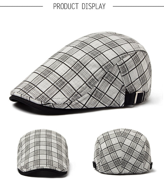 Boina Cuadriculada Ligera para Hombre - Perfecta para Verano - Image 13