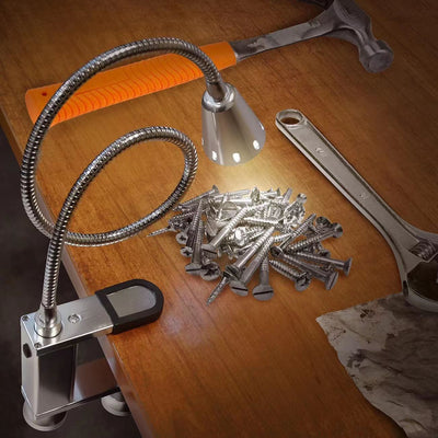 Lámpara LED Magnética Giratoria para Asador - Luz de Trabajo Profesional