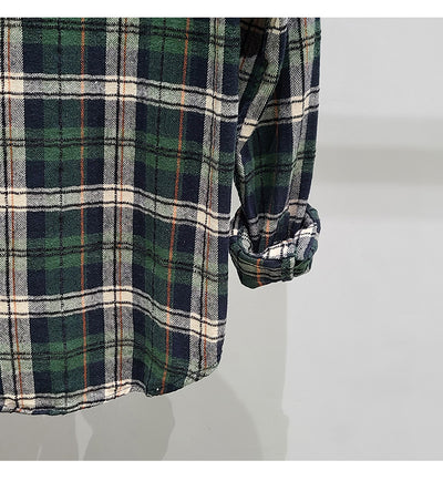 Camisa de Cuadros Verde en Algodón con Manga Larga - Image 14