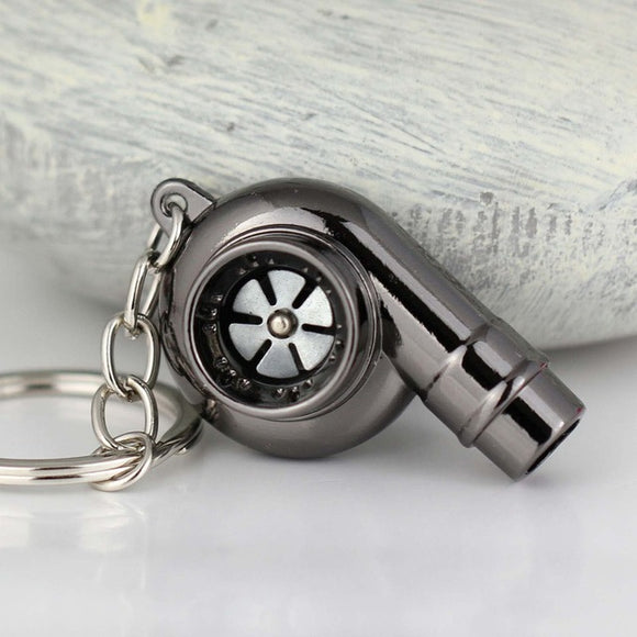 Silbato de Metal Turbo Supercharger - Llavero Profesional