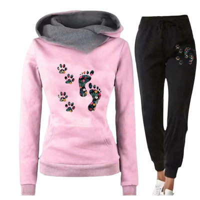 Conjunto Sudadera Estampado Floral con Pantalón Cómodo para Mujer - Image 4