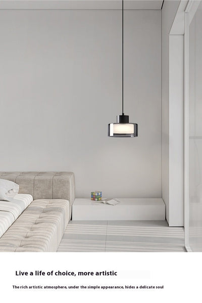 Lámpara de Techo Dormitorio Cobre Moderno Minimalista con Cristal - Image 10