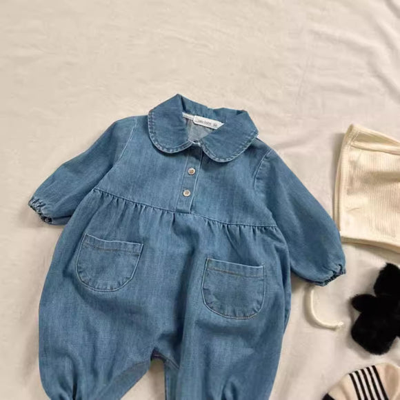 Jumpsuit Infantil con Solapa - Diseño Clásico para Niños y Niñas