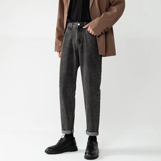 Pantalones Cropped Azul Claro Corte Recto Hombre - Image 16