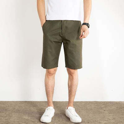 Pantalones Cortos Blancos Hombre Algodón Suelto Largo 5/4 - Image 6