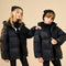 Chaqueta Acolchada Infantil Negro y Dorado - Bestseller de Temporada