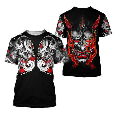 Camiseta Hombre Samurái 3D Cuello Redondo Diseño Impreso Suelta - Image 17