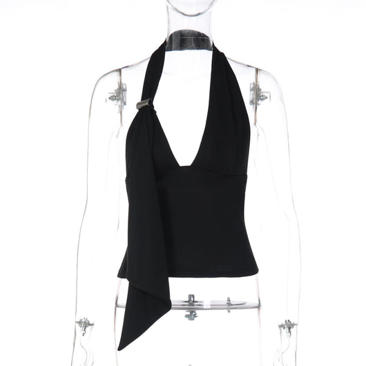 Camiseta Halter Calada Elegante para Mujer - Image 5