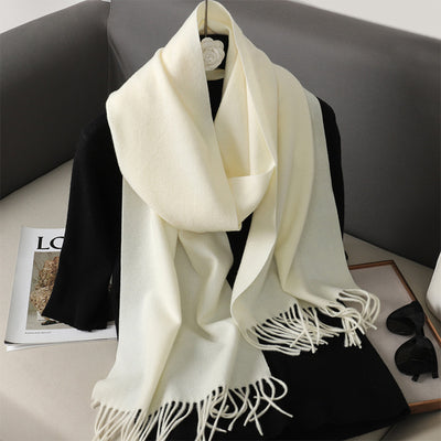 Pashmina Cálida de Color Sólido para Mujer - Chal Suave Estilo Cashmere - Image 32