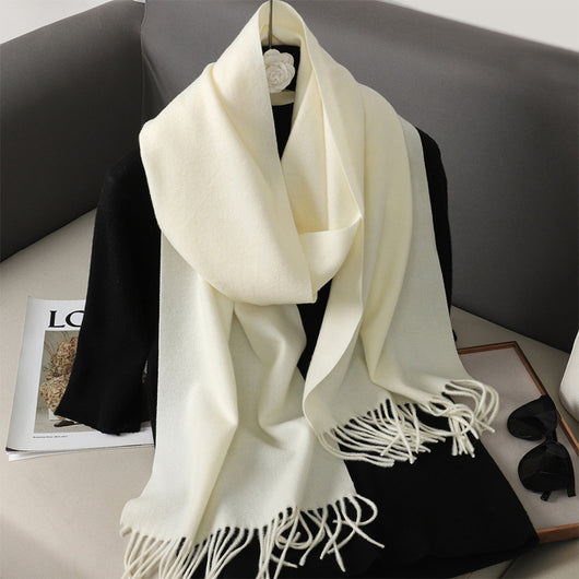 Pashmina Cálida de Color Sólido para Mujer - Chal Suave Estilo Cashmere - Image 32