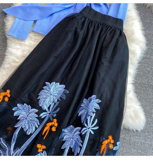 Conjunto Falda y Blusa Hada - Cintura Alta, Largo Sobre la Rodilla - Image 19