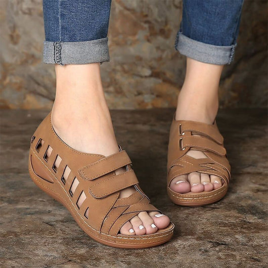 Sandalias Cuña Mujer Plataforma Cómoda Tallas Grandes Zapatos Casuales - Image 10