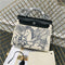 Bolso Kelly Canvas y Cuero con Correa Diagonal - Diseño Pegasus Graffiti