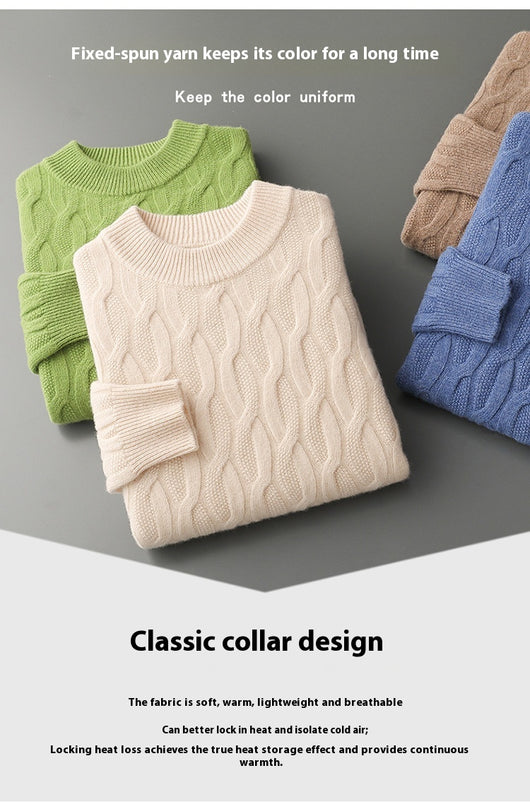Suéter Cuello Alto Grueso para Hombre - Pullover Tejido Premium - Image 28